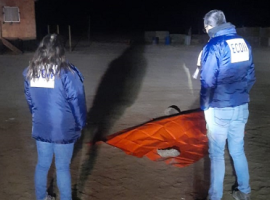 En el lugar se constituyó el equipo ECOH.