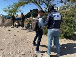 En el lugar trabajó el equipo ECOH de la Fiscalía de Arica junto a OS9 y Labocar de Carabineros.