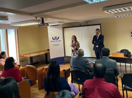 El fiscal Castro Bekios y la delegada Behrens dieron la bienvenida al equipo