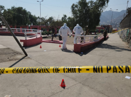 Labocar y OS9 de Carabineros trabajaron en el sitio del suceso.