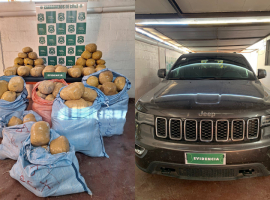 Se incautó droga y un vehículo con encargo por robo.