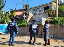 El equipo ECOH concurrió al sitio del suceso.