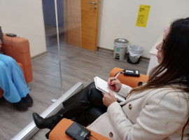 La entrevista videograbada (foto temática, no corresponde a causa) fue incorporada en el juicio ante la imposibilidad de la declaración de la víctima.