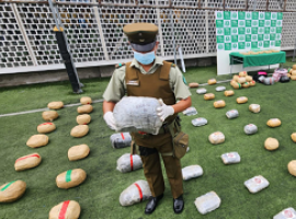 en el operativo se recuperó marihuana y pasta base.