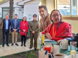 Autoridades de mesa jurídico-policial de Padre Hurtado