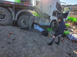 El fiscal Marco Arenas se constituyó en el lugar del accidente para dirigir el trabajo investigativo.