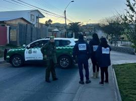 Carabineros detuvo en período de flagrancia al sujeto imputado en los hechos.