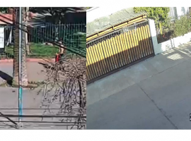 Imágenes de cámaras de seguridad del sector, cercano al lugar de los hechos.