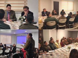 Representantes de Carabineros de Chile, Fiscalía Occidente, Tribunal de Familia y el de Garantía