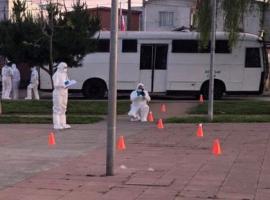 Carabineros trabajando en el sitio del suceso