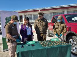 punto de prensa en Carabineros