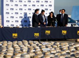 Fotografía otorgada por Subsecretaría de Seguridad Pública.