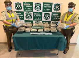 Foto exhibición de la droga