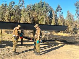 carabineros realizando pericias.