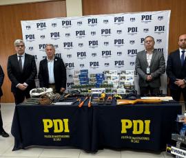Fiscalía de Análisis Criminal de Ñuble y PDI detienen a la mayor banda delictual dedicada al robo de cables en la zona centro-sur del país