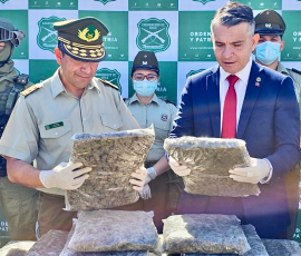 Cerco al narcotráfico permite incautación de 1.348 kilos de drogas en dos procedimientos