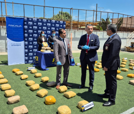 127 toneladas de drogas incautadas en tres años. El sólido balance de la Fiscalía Regional de Antofagasta